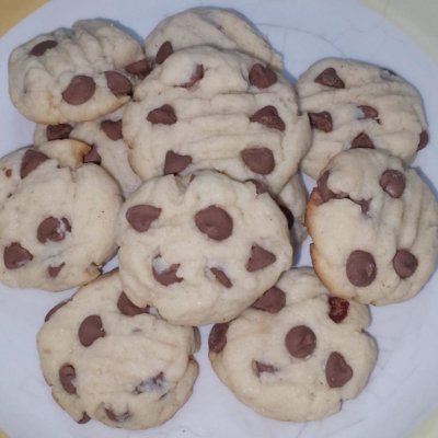 Cookie amanteigada com chocolate